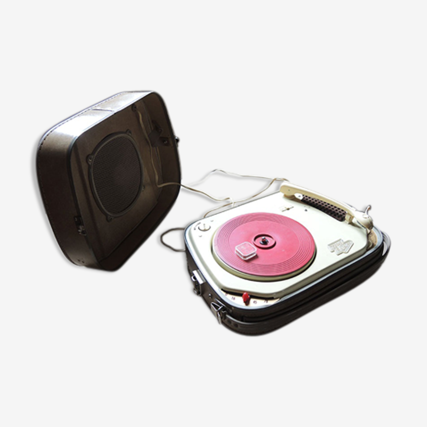 Tourne-disque electrophone valise vintage teppaz oscar | Selency