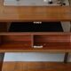 Desk and its Singer integrated sewing machine, 1962