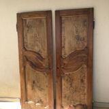 Deux portes armoire en bois loupe