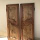 Two-door burl wood wardrobe