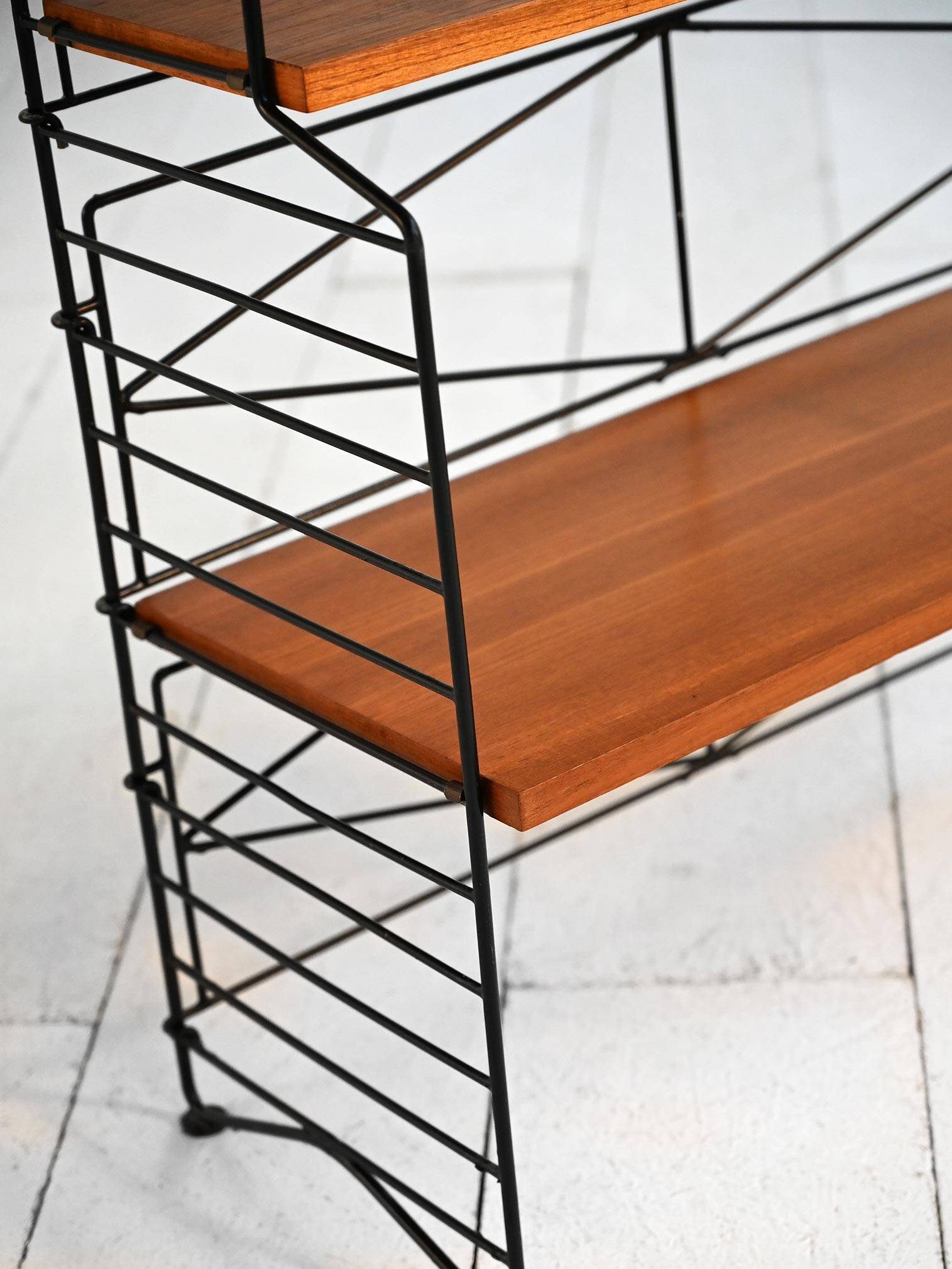 Scandinavian modular bookcase “String” style 1950s–60s