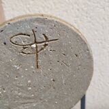 Sandstone bottle with inlaid fern décor by Alain Bernard Breton potter