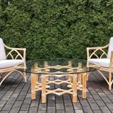 Table & Chairs by McGuire, 1980s