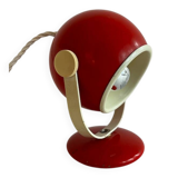 Red 70s eyeball table lamp