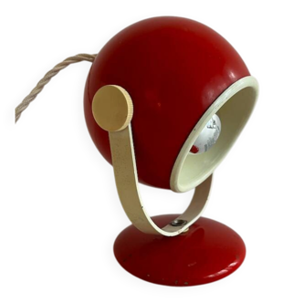 Red 70s eyeball table lamp