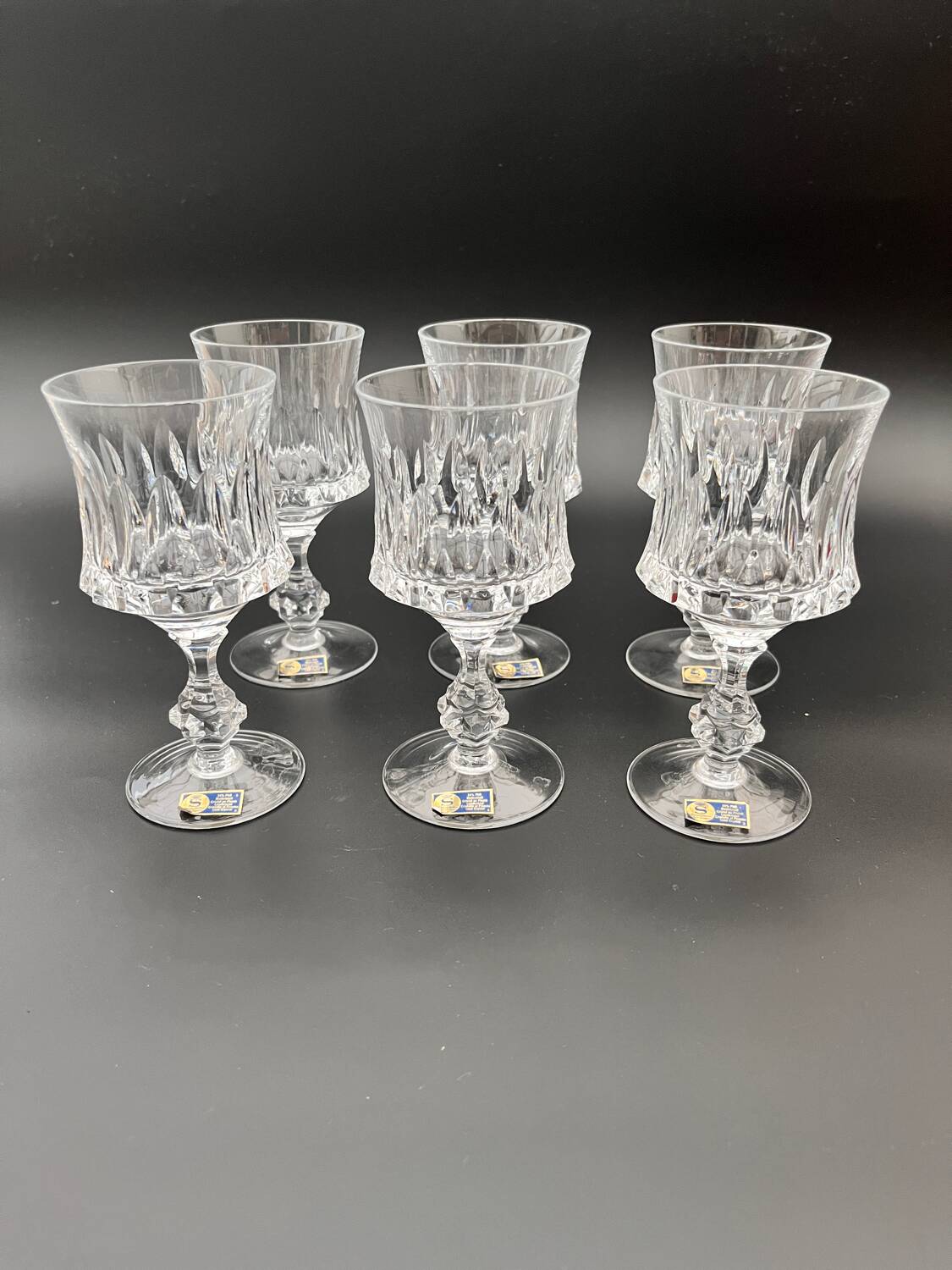 Set of 6 Spiegelau crystal glasses