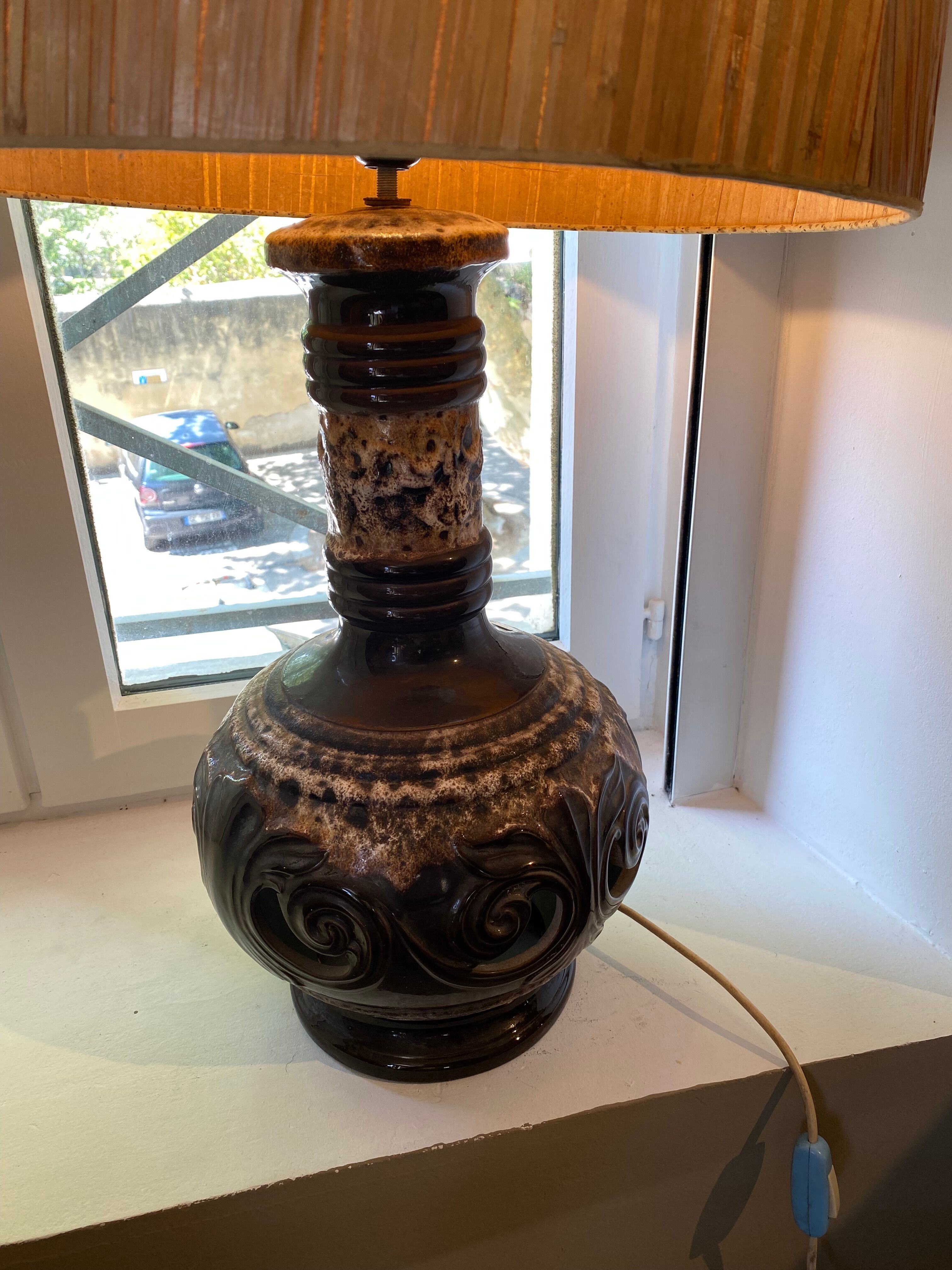 Ceramic lamp West germany