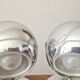 Paire de lampes design Space Age 1960 chromées