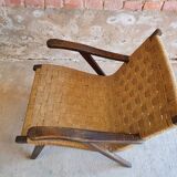 Armchair design rope 1960"