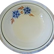 Flat hollow round old earthenware hbcm model queen 28.5 cm