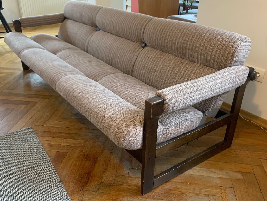 A set of chair and sofa by Hikor Pisek czechoslovakia 1970s