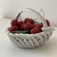 Italian ceramic cherry basket signed Bassano – Vintage