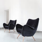 Sculptural armchair of Melchiorre Bega of 1955