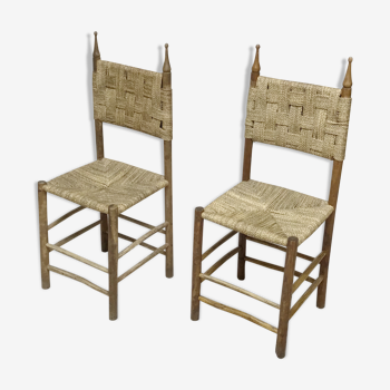 Pair of Italian chairs , 1960