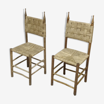 Paire de chaises Italiennes, 1960