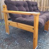 Sofa 1970 Ekström suede vintage design, Swedese edition