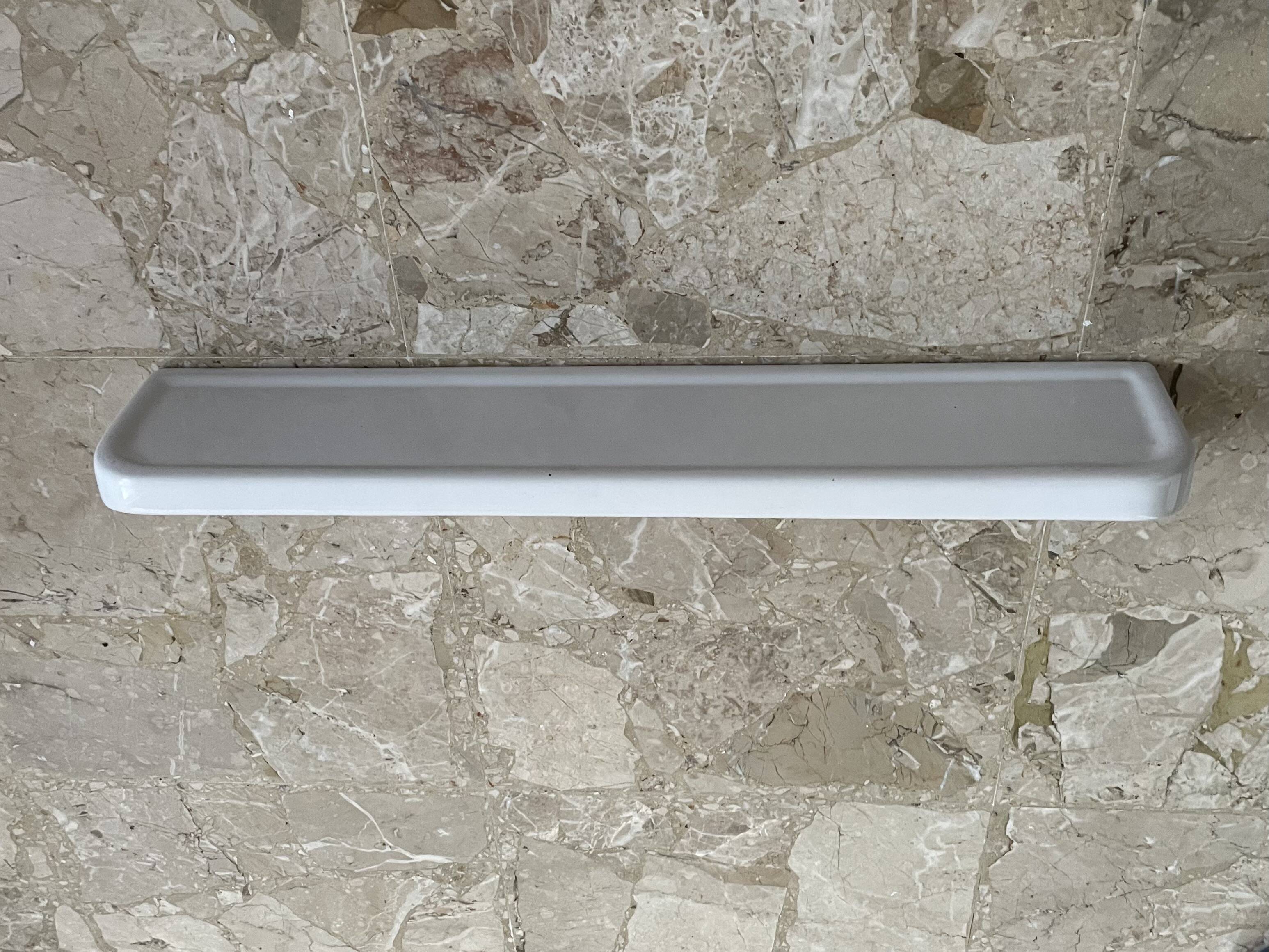 Old earthenware shelf