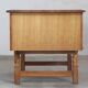Vintage Mid-Century Oak Desk with 6 Drawers, Open Back, Kjærnulf Style