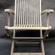 3 chaises de jardin pliantes vintage en teck River Han