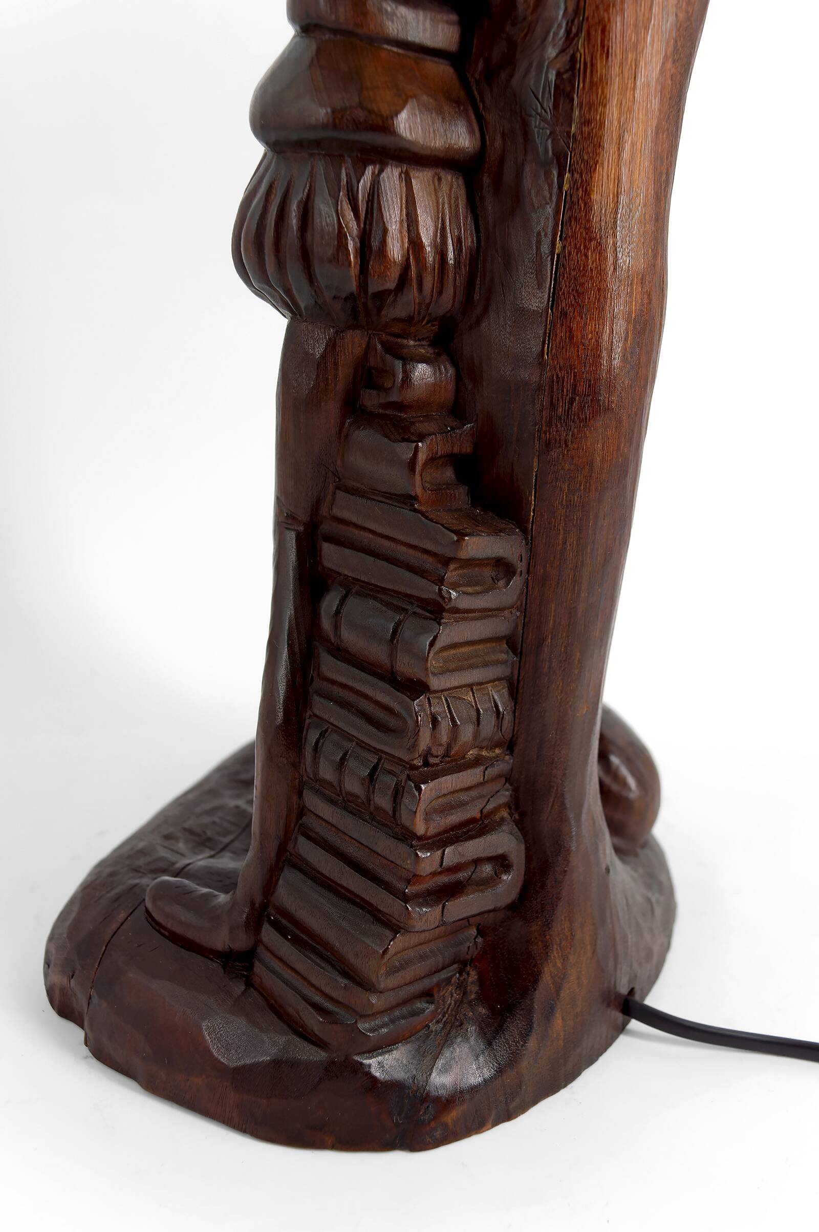 Lampe sculpturale « Don Quichotte, Sancho Panza », Forêt-Noire, vers 1950