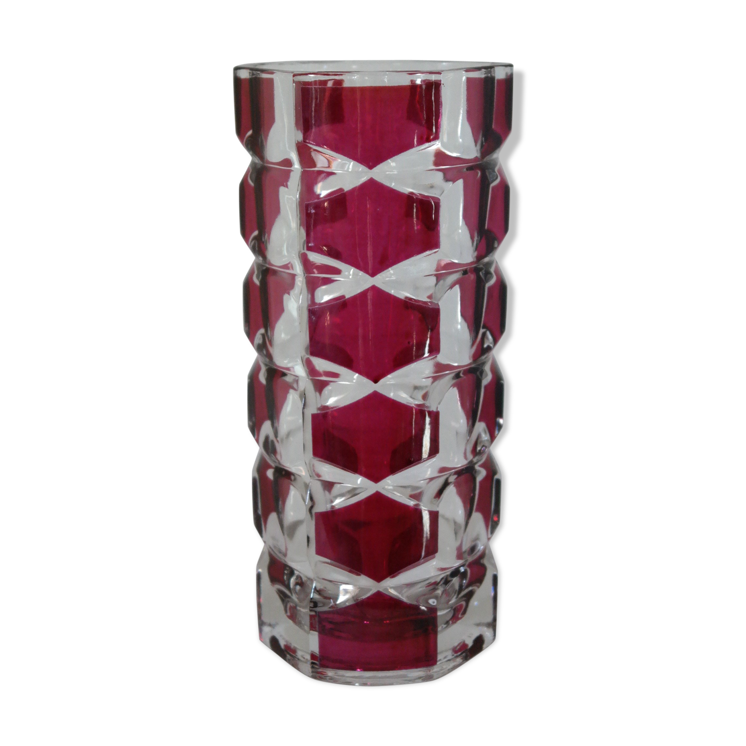 Vase Luminarc vintage verrerie d 'Arques France