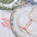 Mismatched antique dinner plates