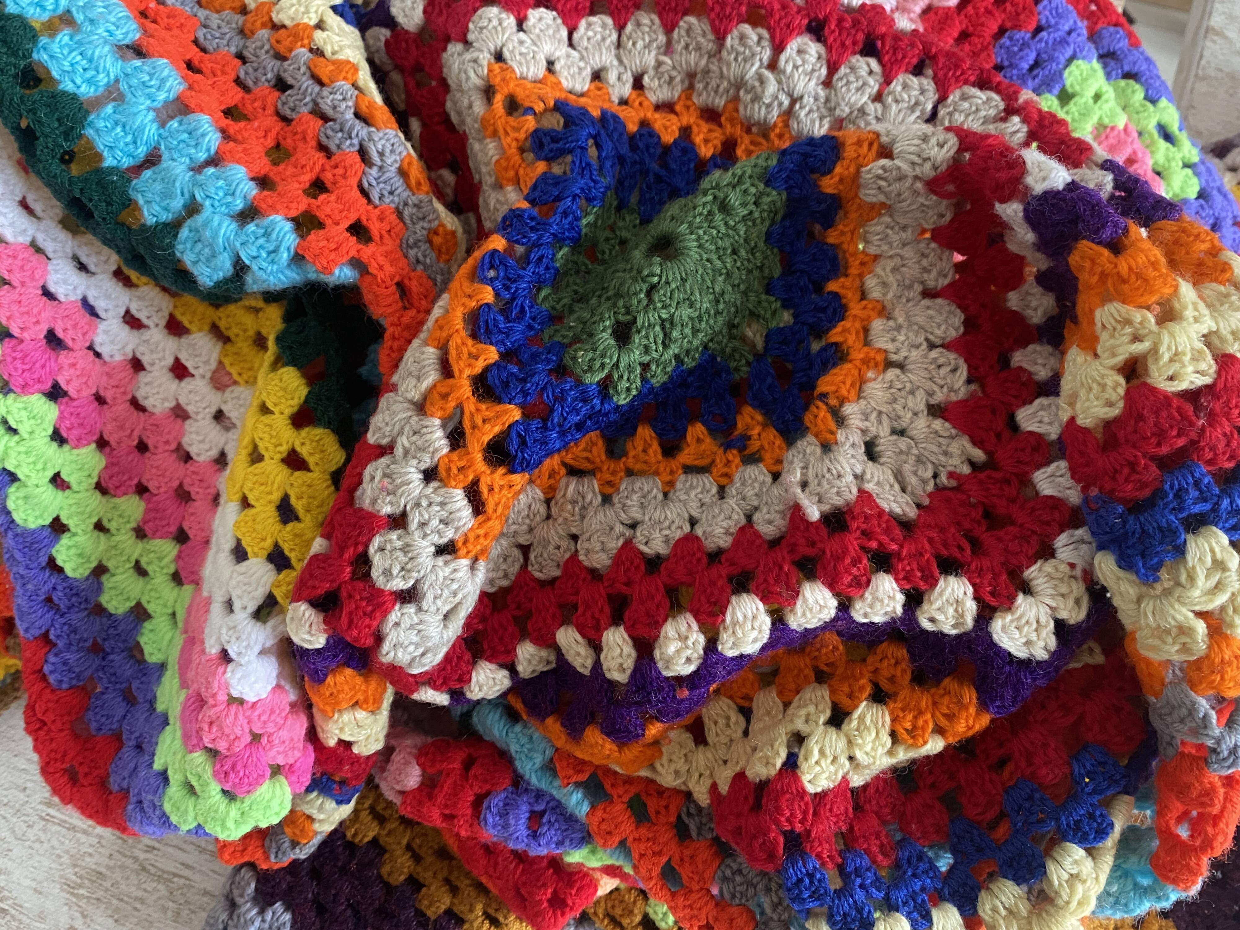 Grand plaid, jeté de lit - Vintage - Synthétique - 200x240cm