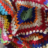 Grand plaid, jeté de lit - Vintage - Synthétique - 200x240cm