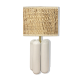 Lamp Charlotte Blanche Raphia - Cosin Paris