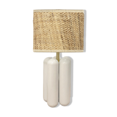 Lamp Charlotte Blanche Raphia - Cosin Paris