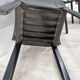 Black leather coral chairs by Matteo Grassi