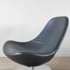 Pair of Tirup Ikea leather armchairs