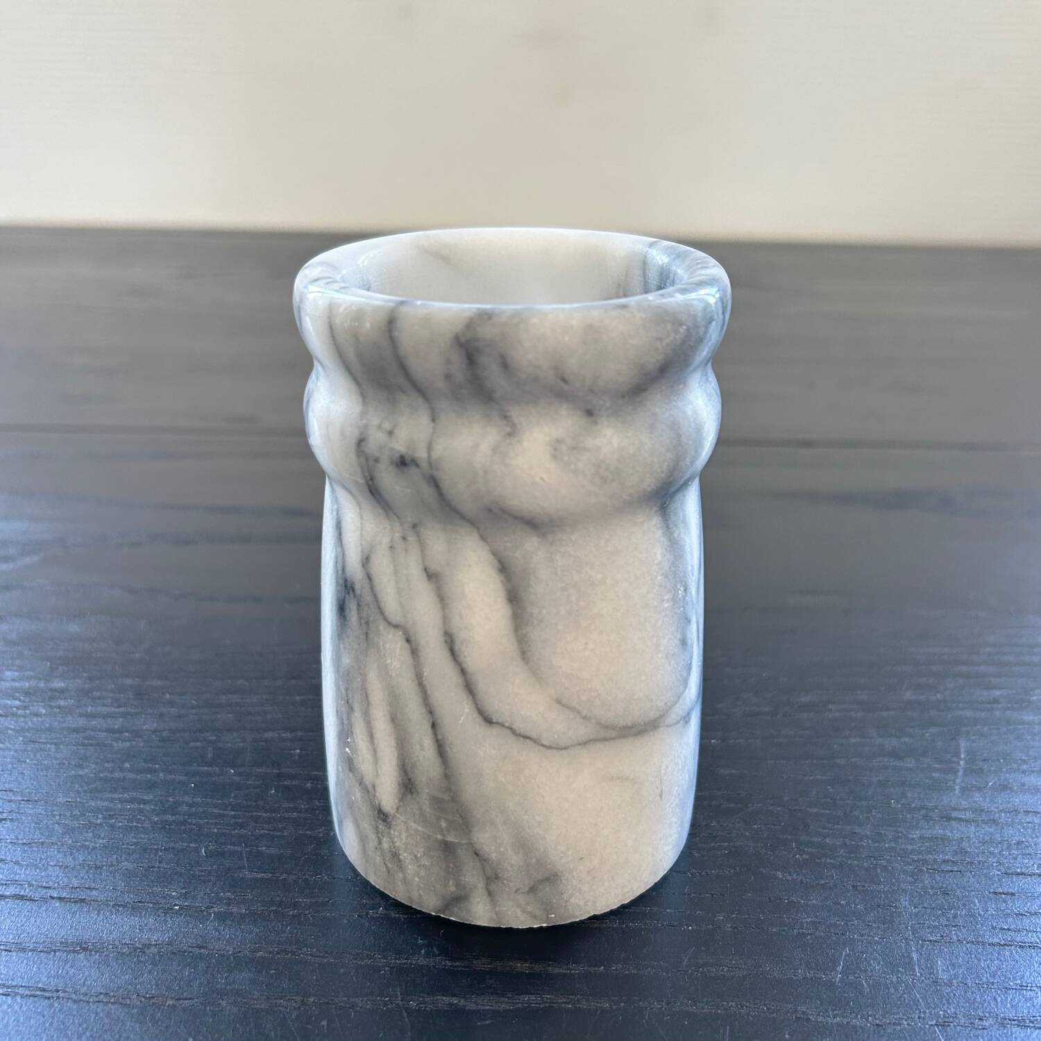 Grey marble vase
