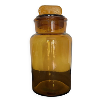 Amber apothecary jar