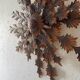 Wooden sunflower decoration Poland 60s