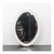 Mirror of the 1950s with a painted wooden frame and an oval ice.