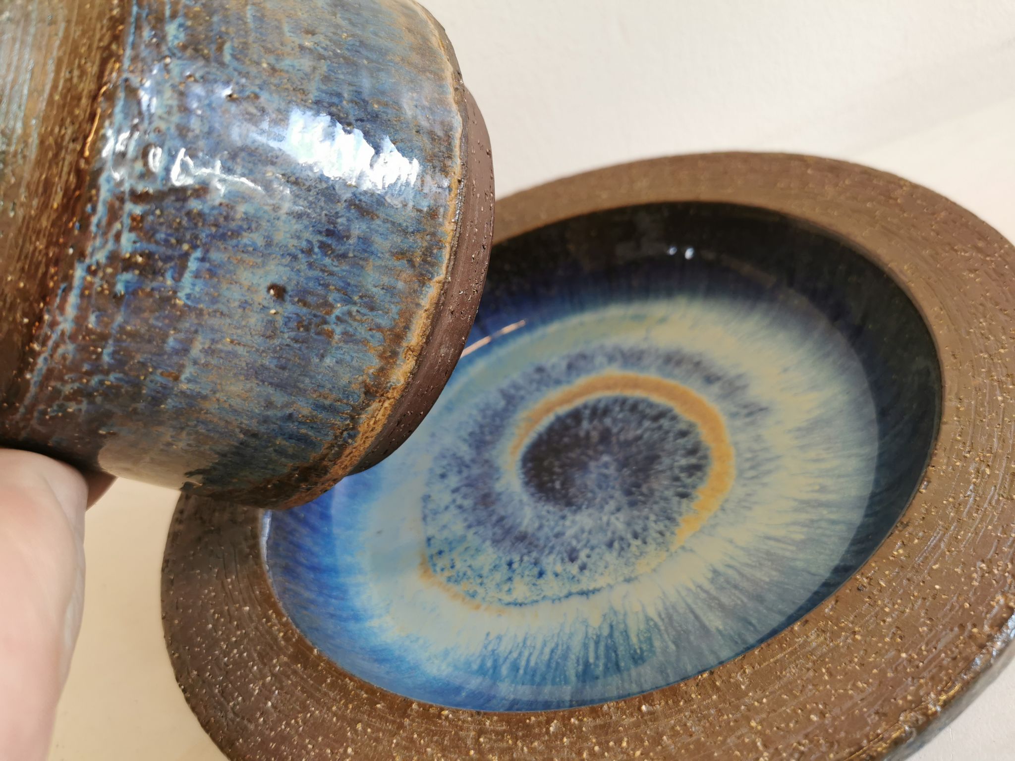 Ceramic from Danish Michael Andersen Bornholm (The well-known 3 herrings stamped on the bottom)