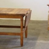 1960s mid-century brutalist Danish coffee table in oak attributed to Kjærnulf