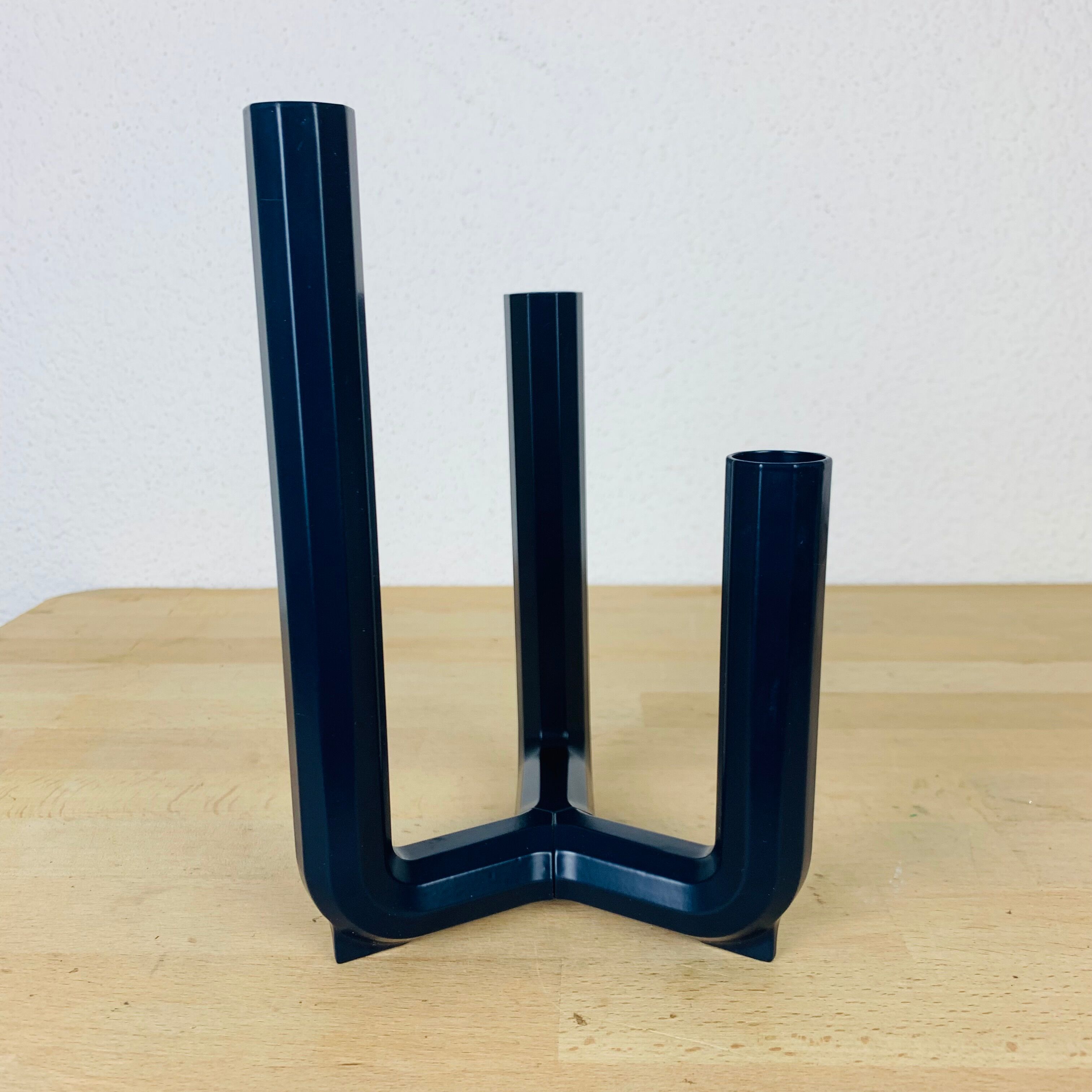 Design candle holder Henrik Preutz, PS 2017, for Ikea metal blue