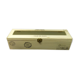Glass-enclosed wood box or other deco storage patinated City of Paris brocanteespritdantan
