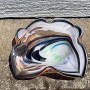 Blown glass ashtray tray
