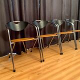 Set of four Plurima chairs, Italy, 1980s