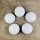 5 opaline ball sconces, half spheres, ceiling lights