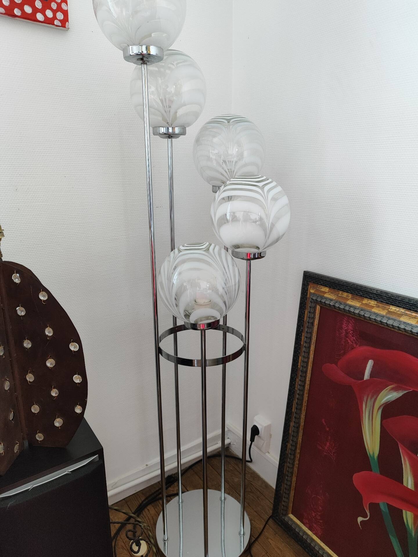 Toni Zucherri Murano floor lamp Venini 1970