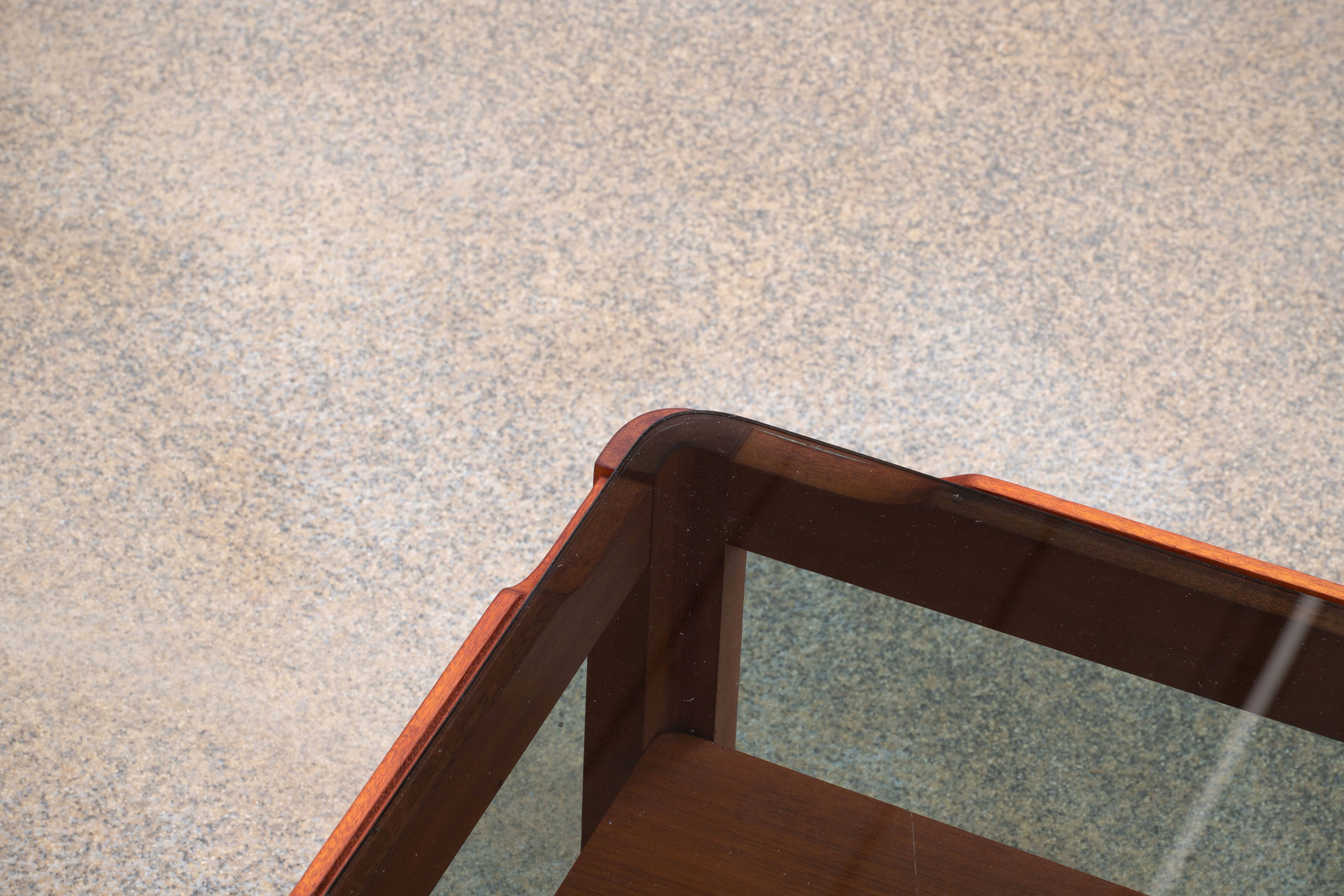 Scandinavian coffee table in teak 112cm