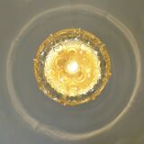 Plafonnier vintage en verre ambré