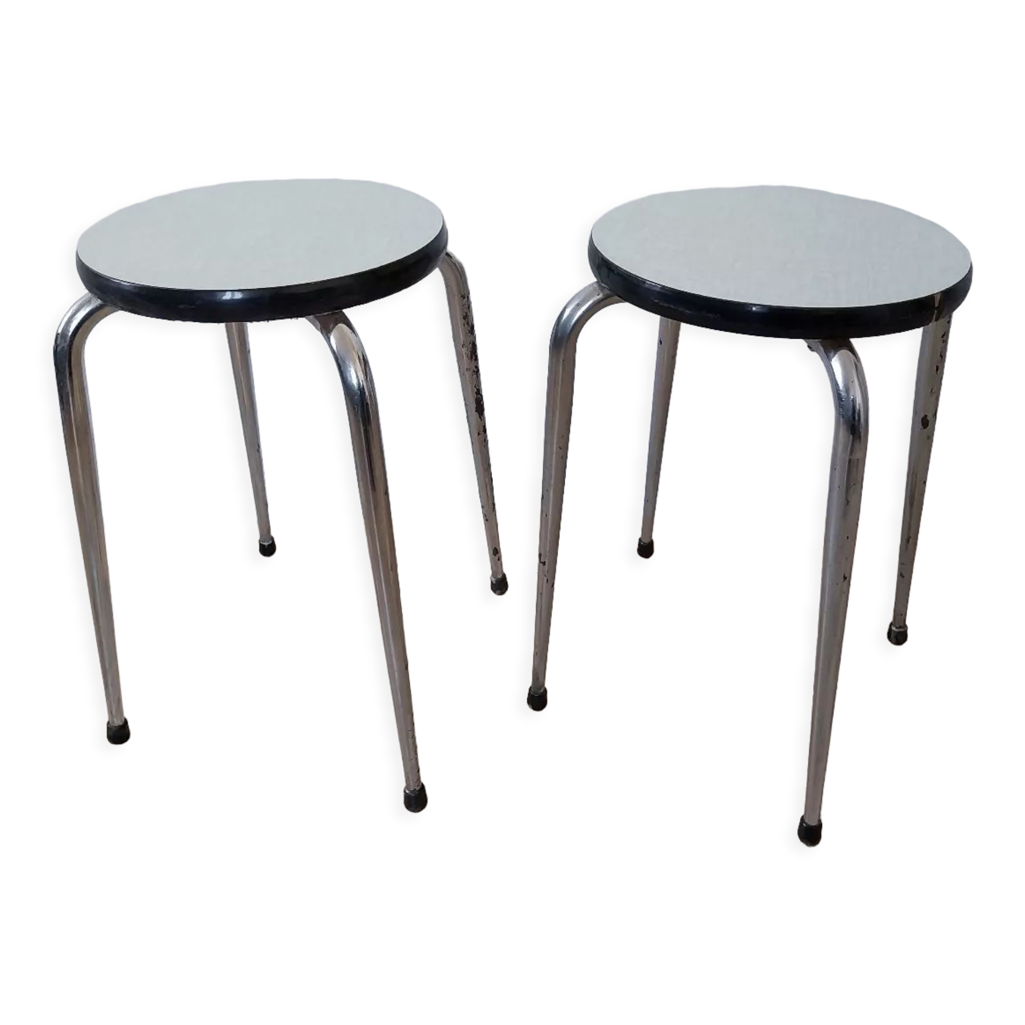 Round Formica stools