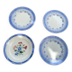 4 assiettes plates modele Gaulois, creil et montereau et Elorn, digoin sarreguemines, collector