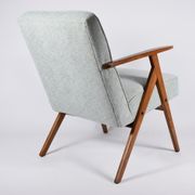 Vintage original armchair, fully restored, 1960s, green upholstery