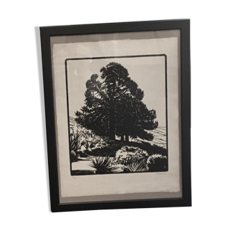 Original illustration numbered Philippe Charles BURNOT 1924